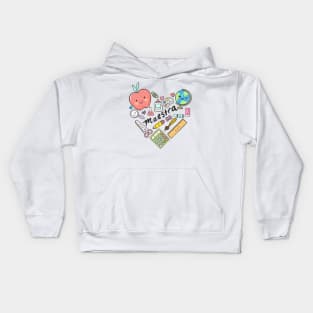 Maestra de Corazón ♥️ Kids Hoodie